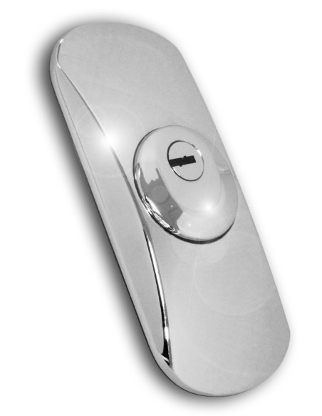 SQDO. escudo alta proteccion. cromo brillo