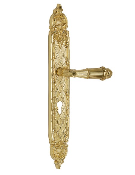 OA1620 85Y. manilla placa. oro baño 24k.