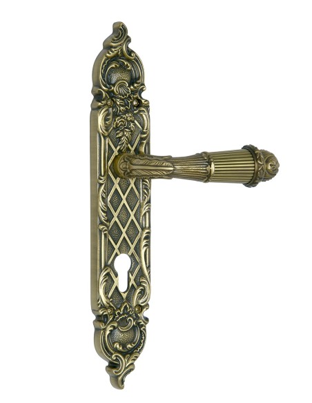 OA 1720 85Y. manilla placa .latón antiguo