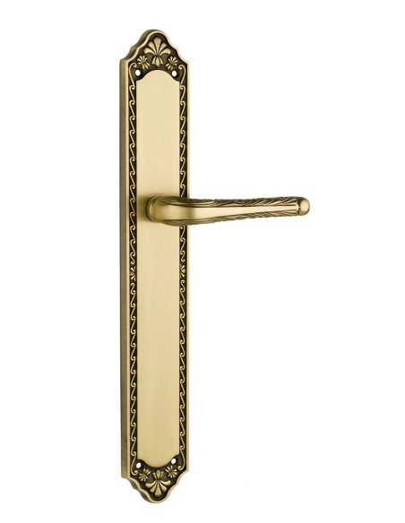 OA 2932. manilla placa. laton antiguo mate.