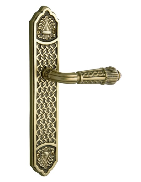 OA 3130. manilla placa. laton antiguo mate.