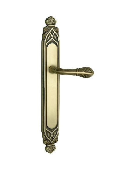 OA 3434. manilla placa. laton antiguo mate.