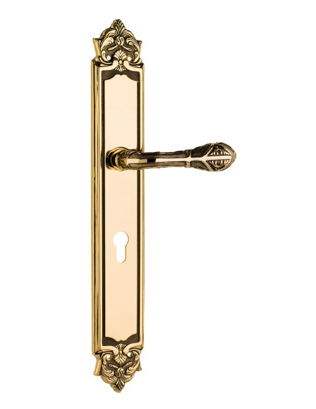 OA 3734 85Y .manilla placa.oro 24k. patina mate.