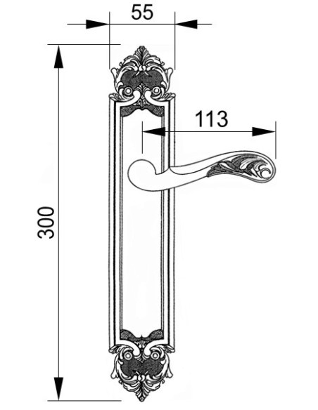 OA 3860. manilla placa. oro 24k.