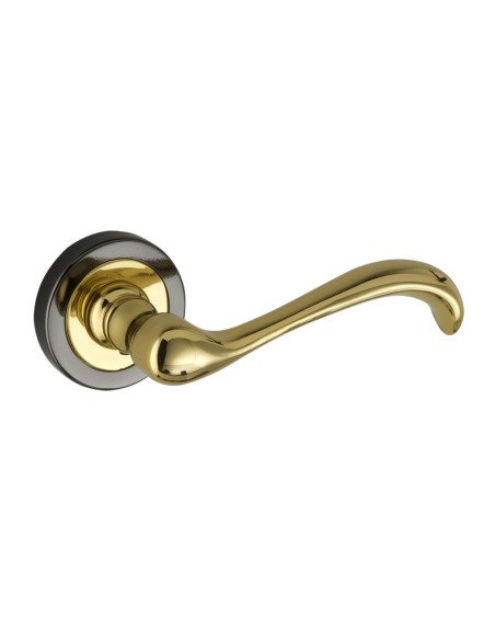 510. manilla con roseta. Oro rodio