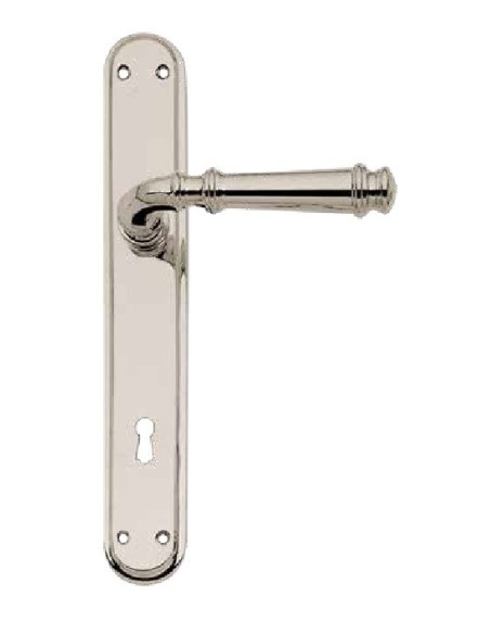 MARGUERITA C13010. Manilla placa ,niquel brillo