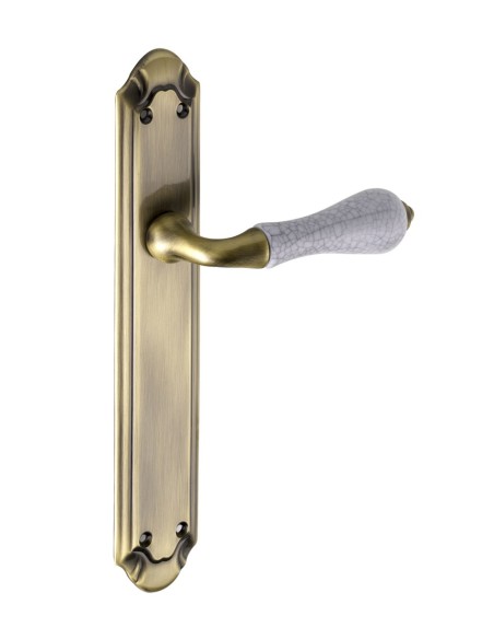 513 MANILLA PLACA , bronce ingles - porcelana