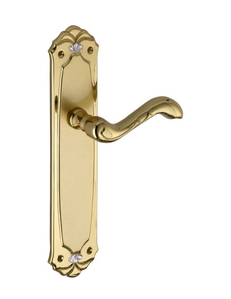 7080106 MANILLA PLACA , Baño oro- grafilado