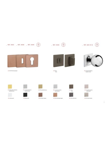 TUPAI 4006 5s Q MANILLA ROSETA , Cromo brillo