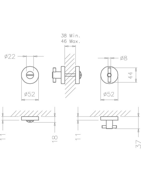 TUPAI 2007 CONDENA WC.  INOX. SATINADO