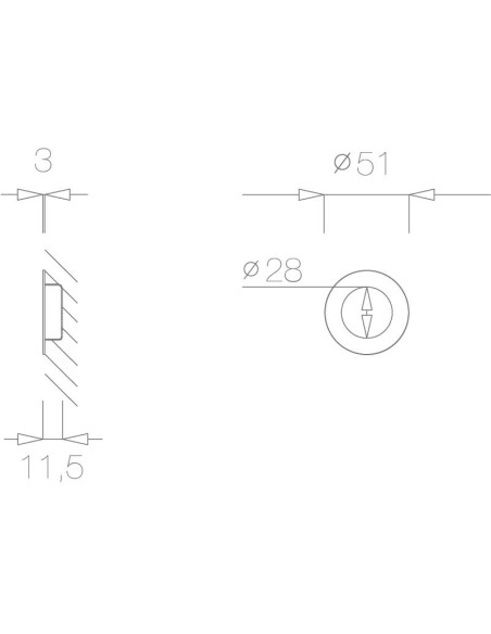 TUPAI 1667 TIRADOR EMPOTRABLE