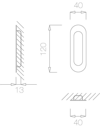 TUPAI 1695 TIRADOR EMPOTRABLE