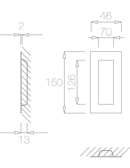 TUPAI 2651 TIRADOR EMPOTRADO