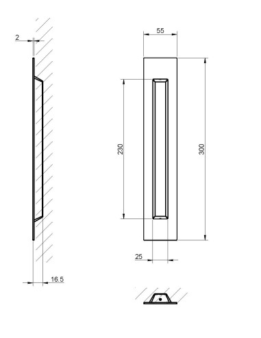 TUPAI 2639 TIRADOR EMPOTRADO