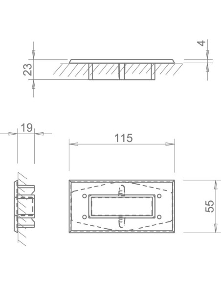 TUPAI 2650 TIRADOR EMPOTRADO