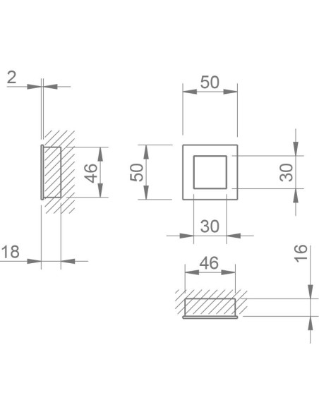 TUPAI 3078 TIRADOR EMPOTRADO