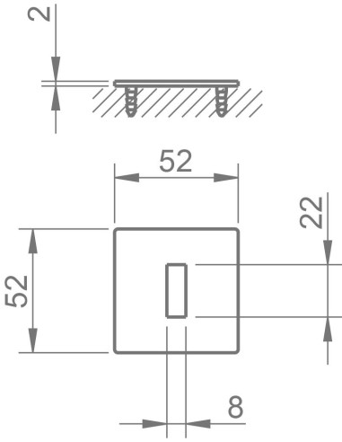 TUPAI 4033 MQ 2mm. ROSETA BOCALLAVE