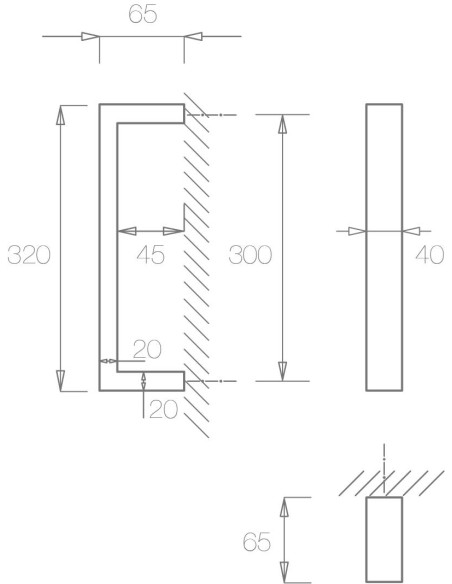 TUPAI 2628 MANILLON  320 X 40 mm.
