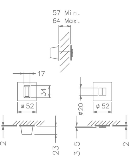 TUPAI 3175 MQ 2mm.CONDENA WC.