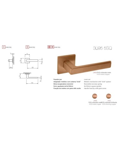 TUPAI 3095 5SQ. COBREADO ( PVD )