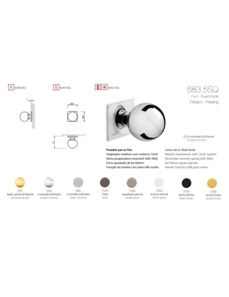 TUPAI 683 5SQ CROMO BRILLO