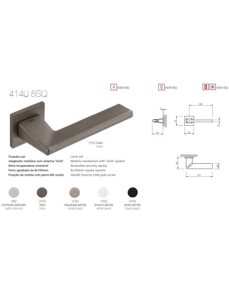 TUPAI 4140 5SQ. TITANIO