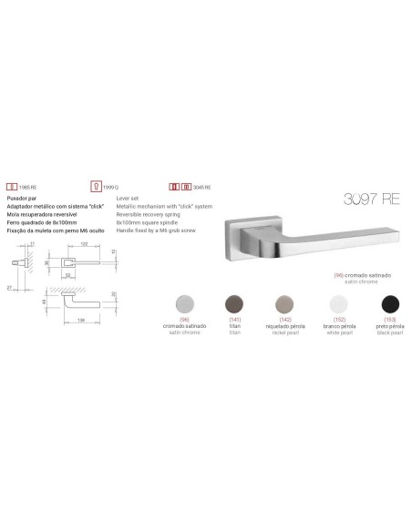 TUPAI 3097 RE. CROMO SATINADO