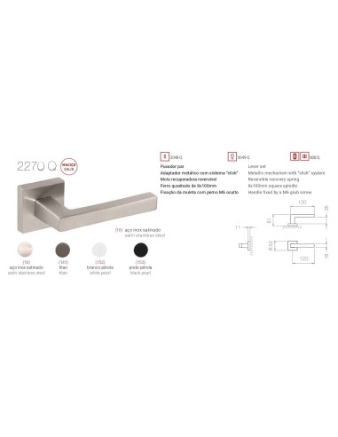 TUPAI 2270 Q. ACERO INOX. SATINADO