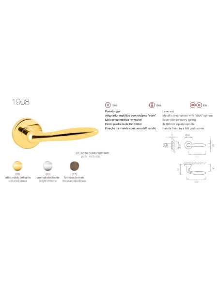 TUPAI 1908 LATON PULIDO BRILLO