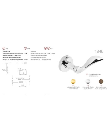 TUPAI 1948 CROMO BRILLO