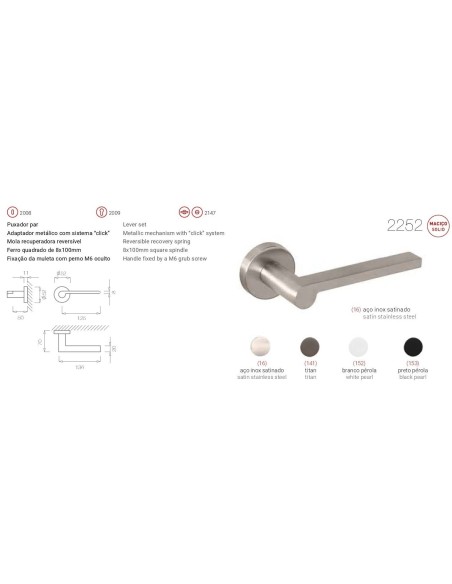 TUPAI 2252. ACERO INOX. SATINADO