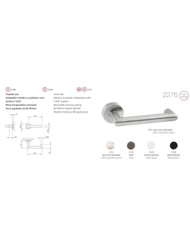 TUPAI 2276 ACERO INOX. SATINADO