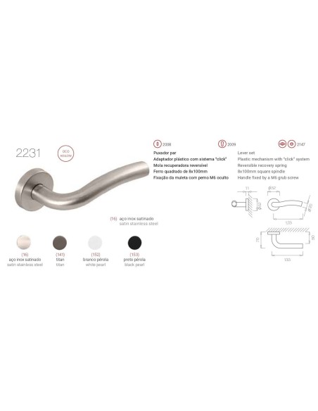 TUPAI 2231. ACERO INOX. SATINADO