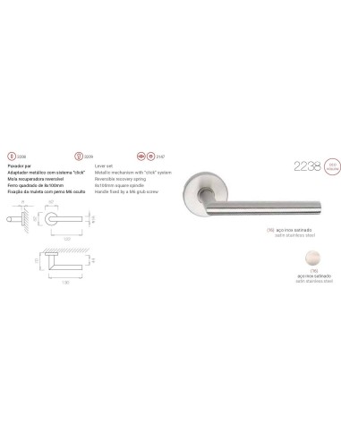 TUPAI 2238. ACERO INOX. SATINADO