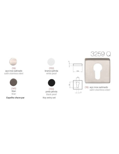 TUPAI 3259 Q. ACERO INOX. SATINADO