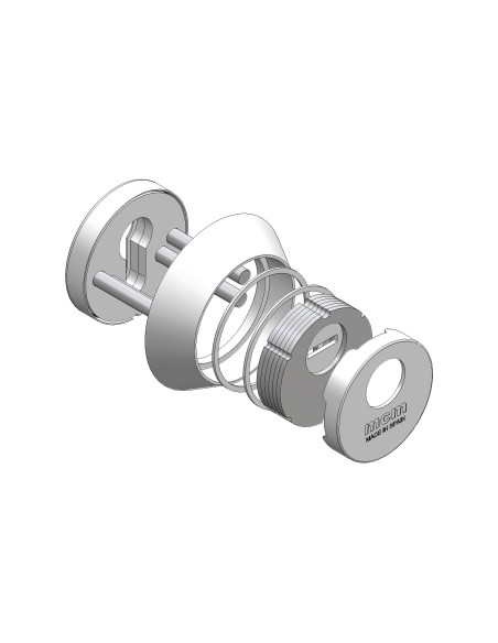 ESCUDO ALTA SEGURIDAD 1850 HS-4 de MCM. INOX.