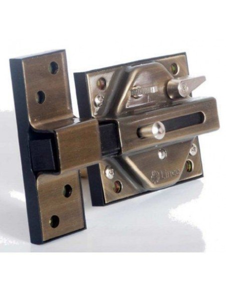 7930 R .CERROJO LINCE . ALTA SEGURIDAD , bronce ingles.